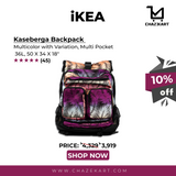 IKEA KASEBERGA, Backpack, multi-colored, 34x18x50 cm/36 l