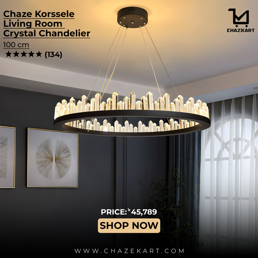 CHAZE KORSSELE, Living Room Crystal Chandelier 100 cm