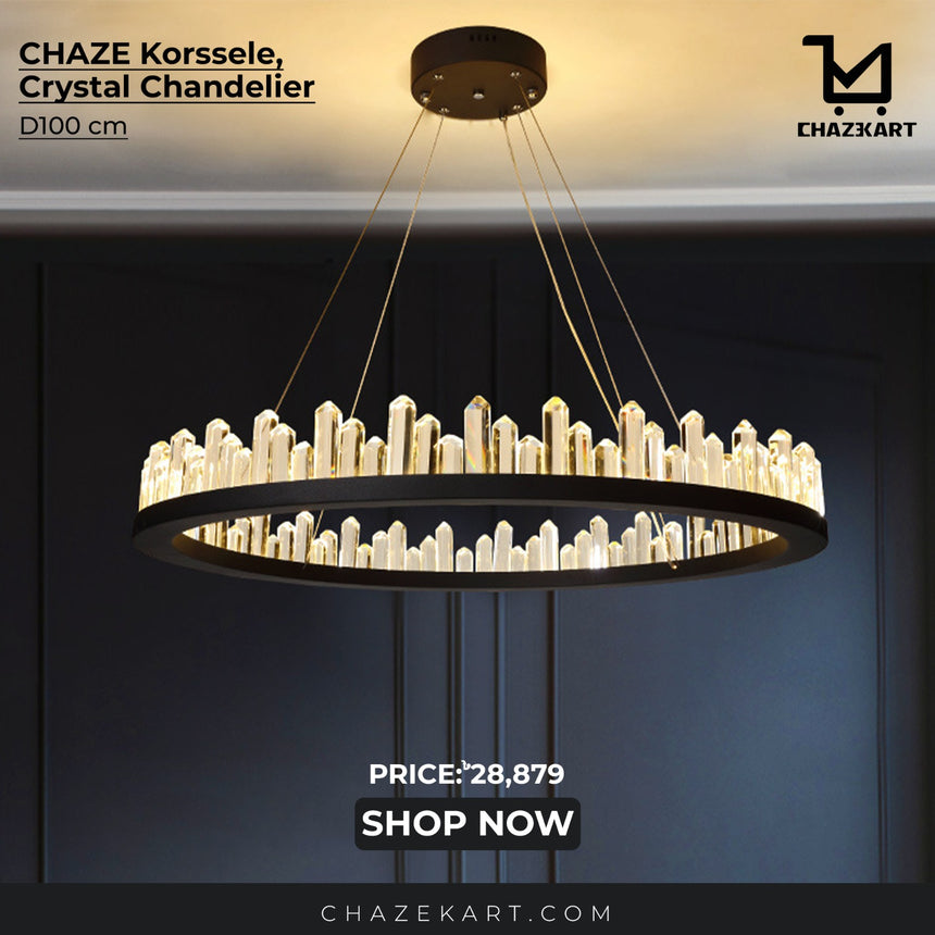 CHAZE KORSSELE, Crystal Chandelier 100 cm