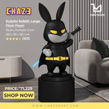 Chaze Kulpito Rabbit Large Floor Foyer, Black