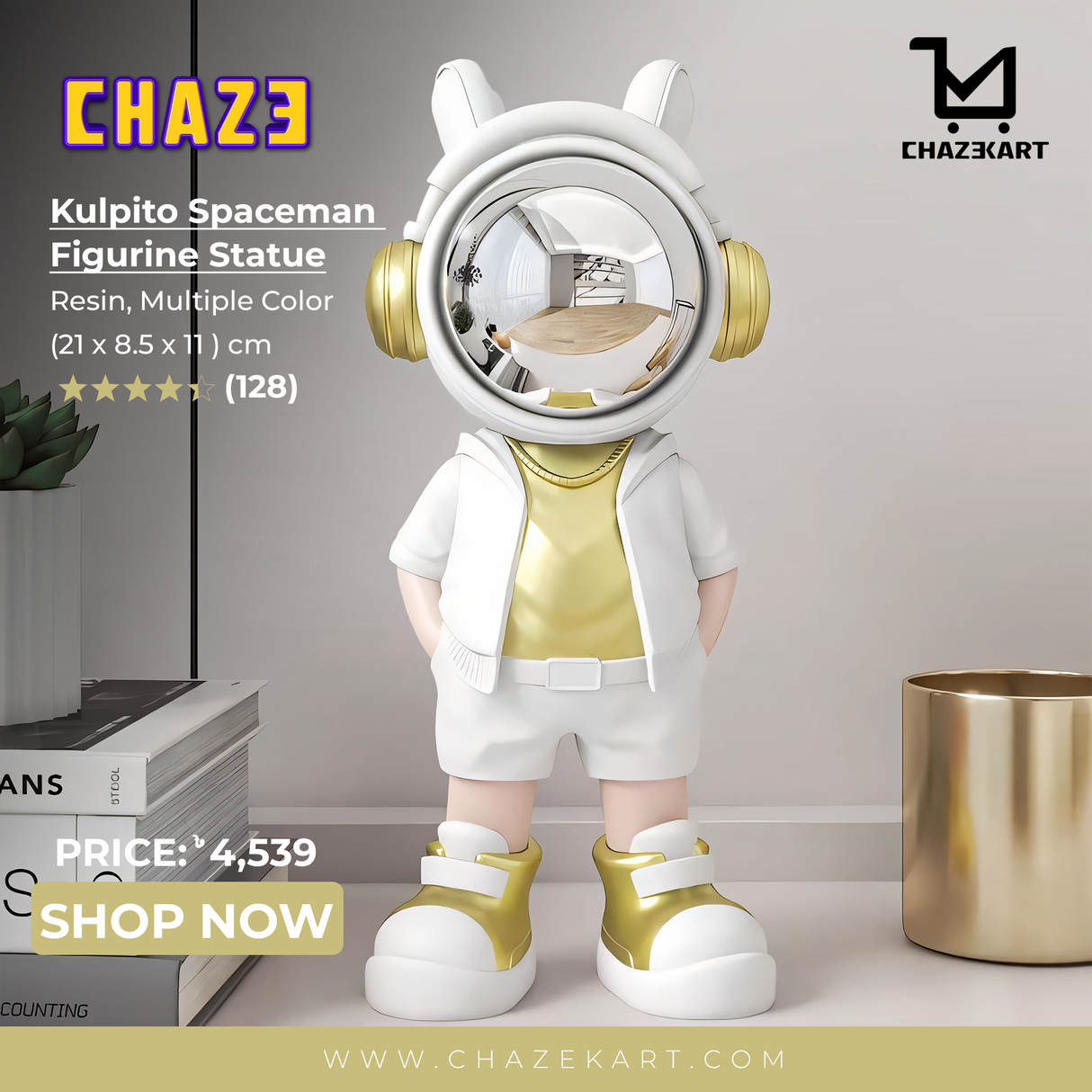 Chaze Kulpito Spaceman Figurine Statue