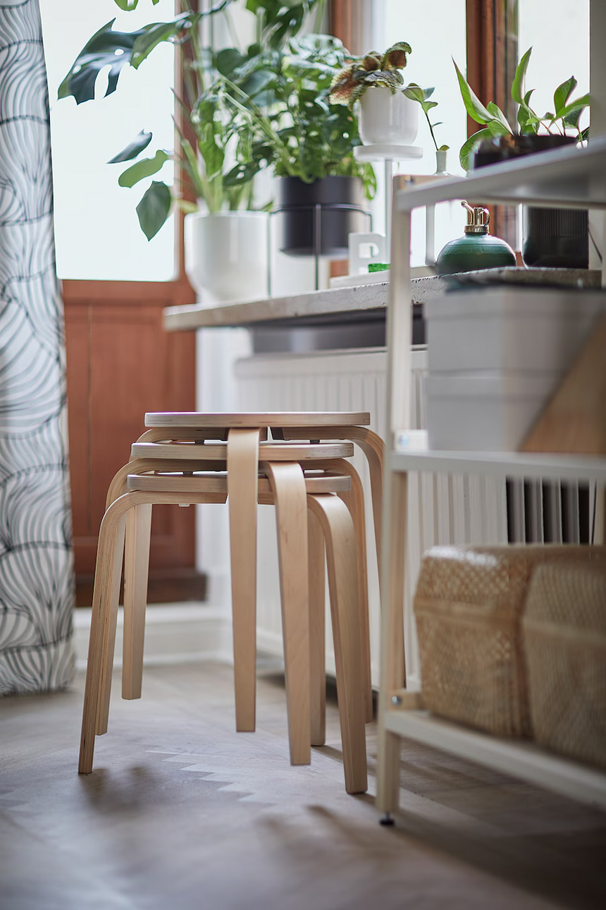 IKEA KYRRE Stool, birch (45x42 cm)