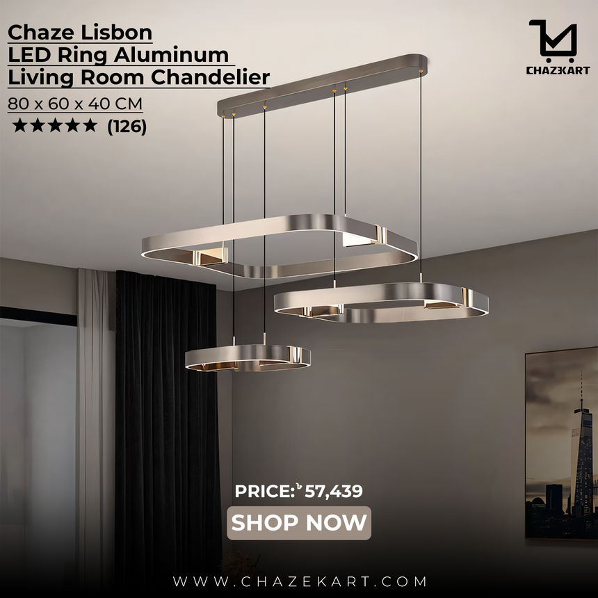 Chaze Lisbon, Living Room Chandelier 80x60x40 cm