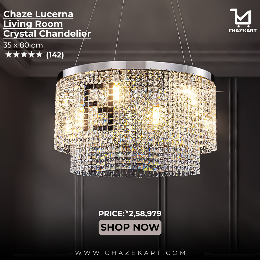 Chaze Lucerna, Living Room Chandelier 35x80 cm