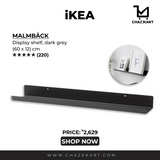 IKEA MALMBACK Display shelf, Black, 60 cm – ChazeKart