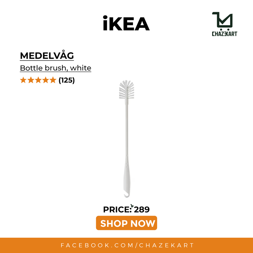 IKEA MEDELVAG bottle brush white