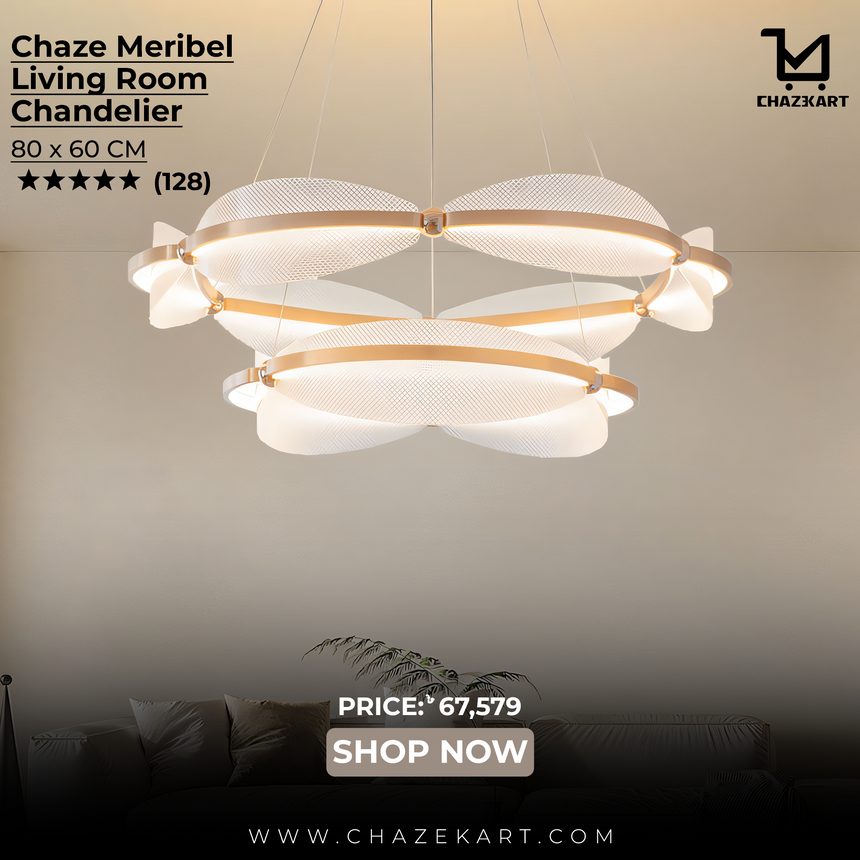 Chaze Meribel, Living Room Chandelier 60x80 cm