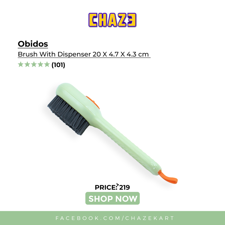 CHAZE OBIDOS Brush with Dispenser 20x4.7x4.3 cm ( Pale Green )