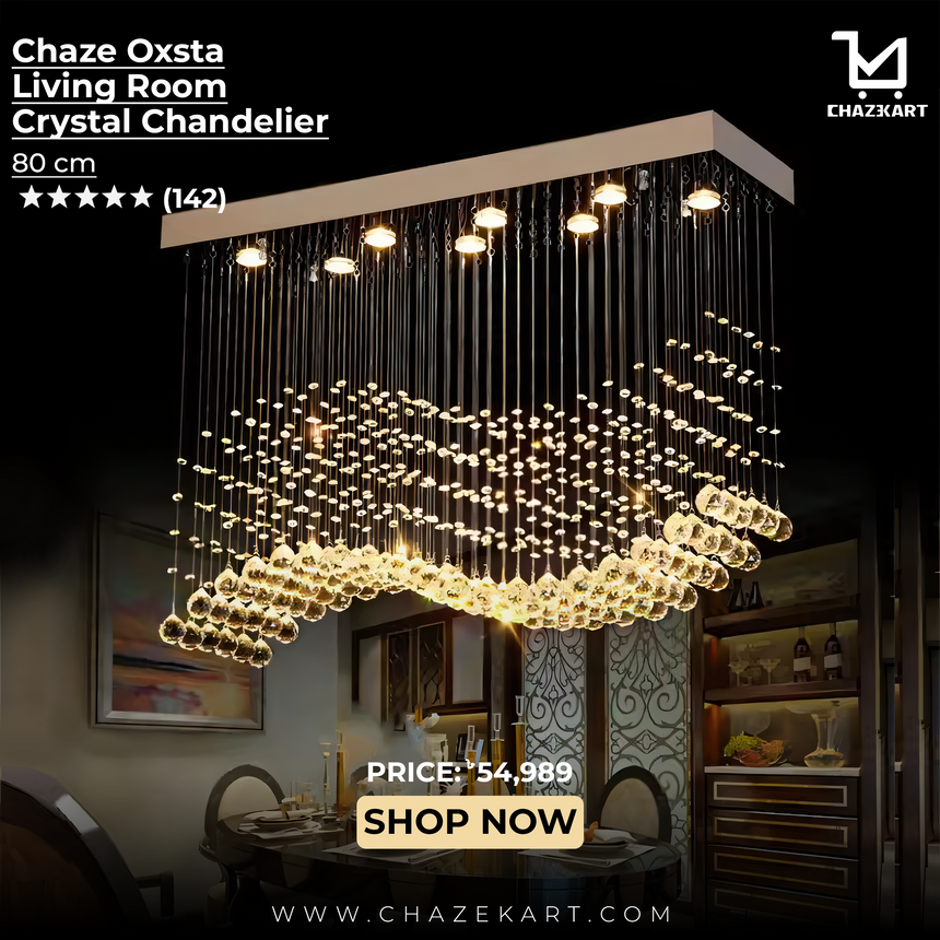 CHAZE OXSTA, Living Room Chandelier 80 cm