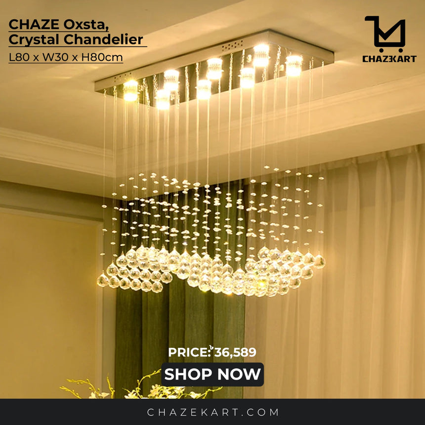 CHAZE OXSTA Crystal Chandelier 80 cm