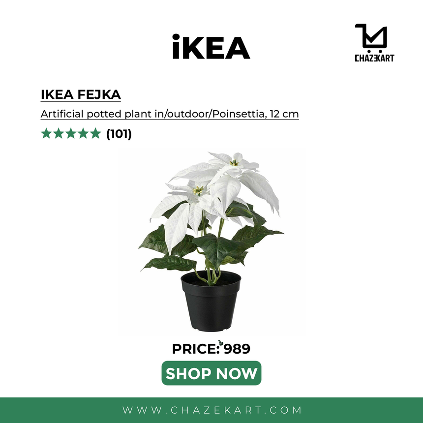 IKEA FEJKA artificial potted plant in/outdoor/ Poinsettia, 12 cm