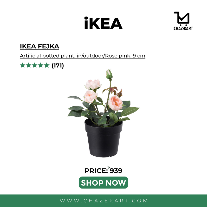 IKEA FEJKA Artificial potted plant, in/outdoor/Rose pink, 9 cm