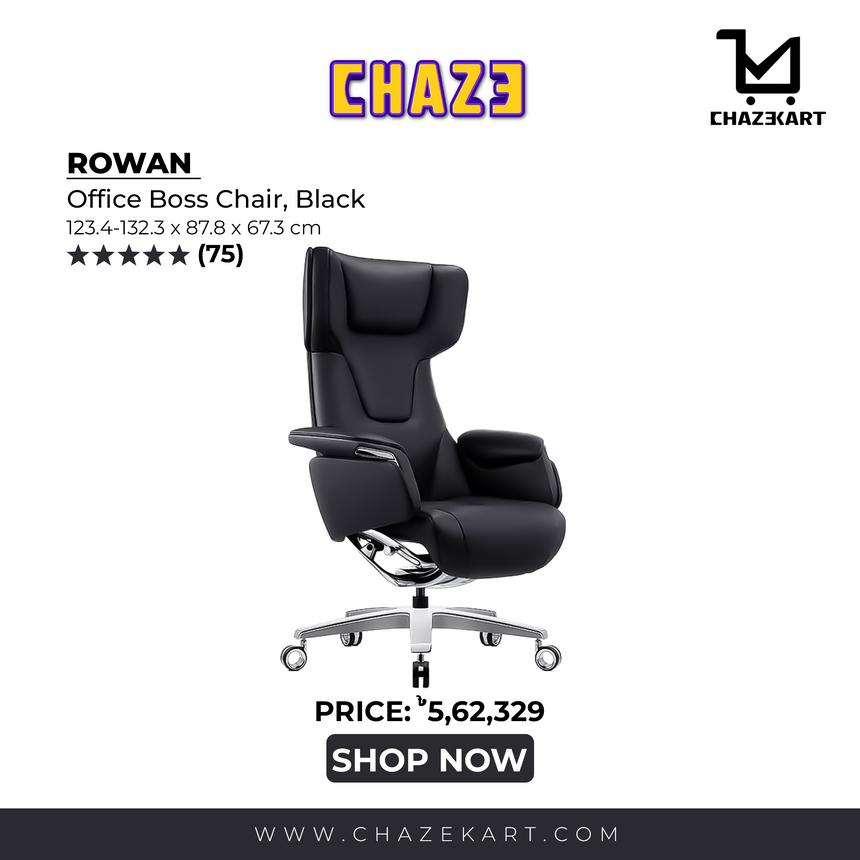 ROWAN office Boss Chair Black