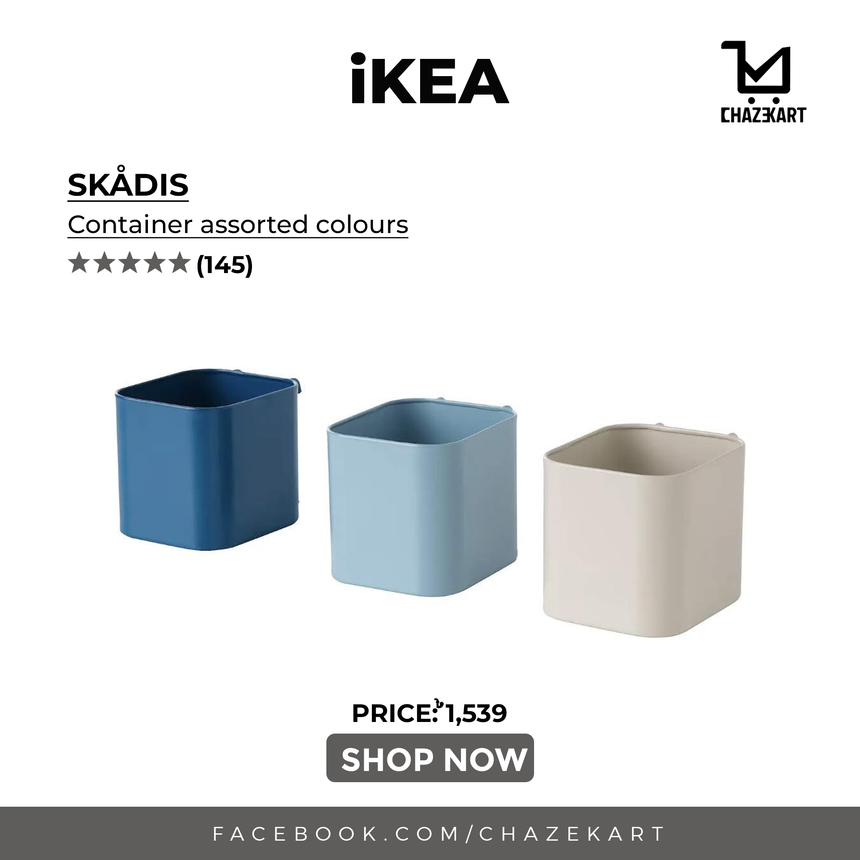 IKEA, SKADIS container assorted colours