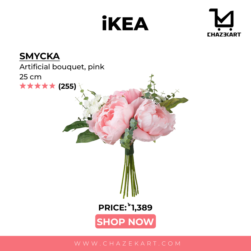 IKEA SMYCKA Artificial bouquet, pink, 25 cm