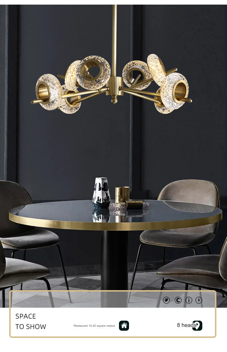 Chaze Cortina, Living Room Chandelier 17x57x100 cm