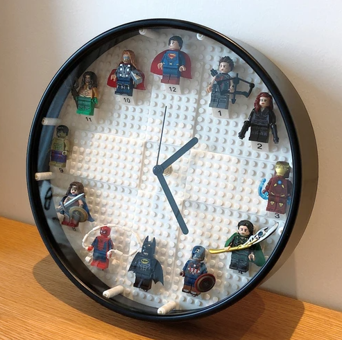 LEGO Wall Clock - Black & White (Prebook)