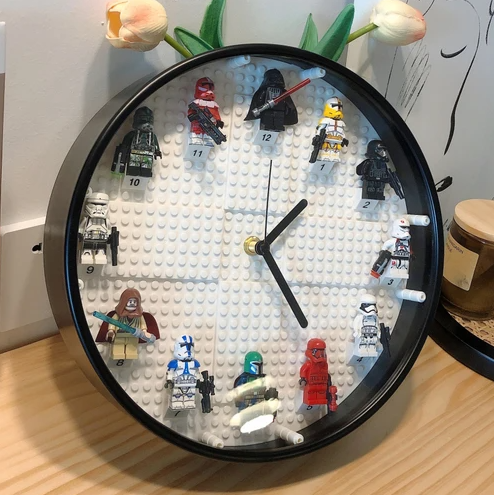 LEGO Wall Clock - Black & White (Prebook)