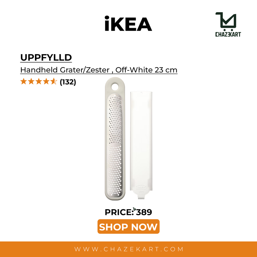 IKEA UPPFYLLD Handheld Grater/Zester , Off-White 23 cm