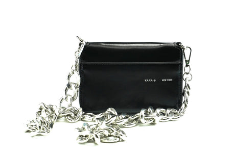 KARA Crossbody Bag , Black, 12.5x17.5 cm (Medium)