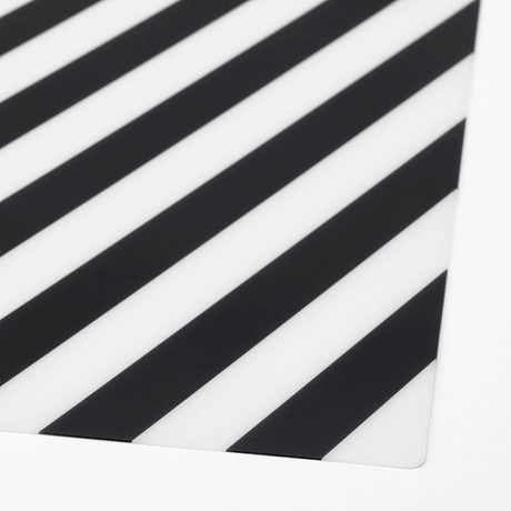 IKEA PIPIG place mat striped/black/white 37x37 cm ( Single Piece )