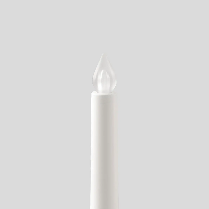 IKEA ADELLOVTRAD LED candle, white/indoor, 28 cm