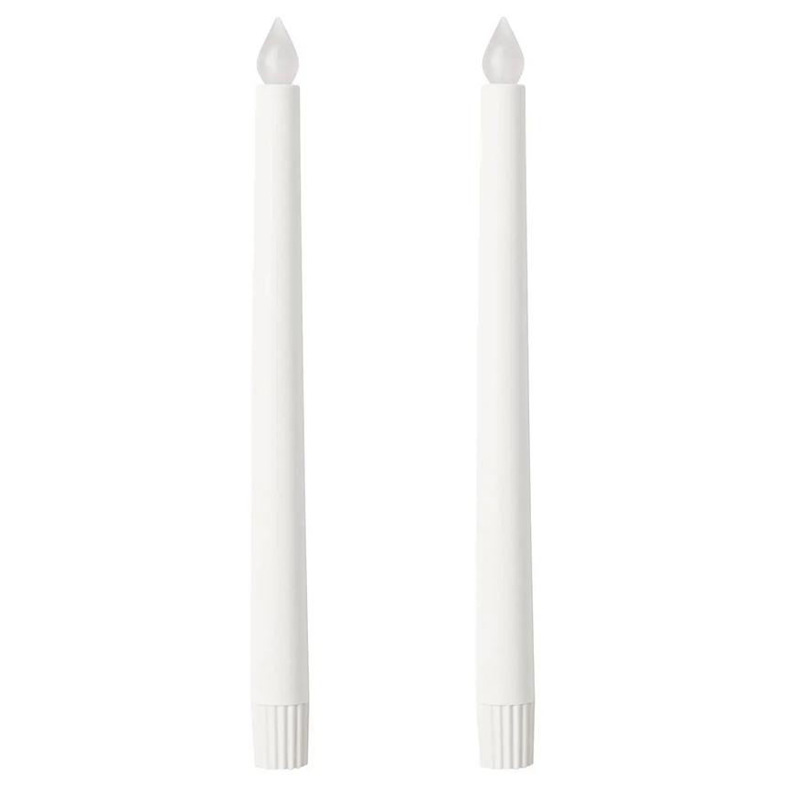 IKEA ADELLOVTRAD LED candle, white/indoor, 28 cm