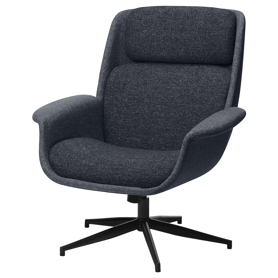 HAVBERG swivel chair, Lejde gray/black - IKEA