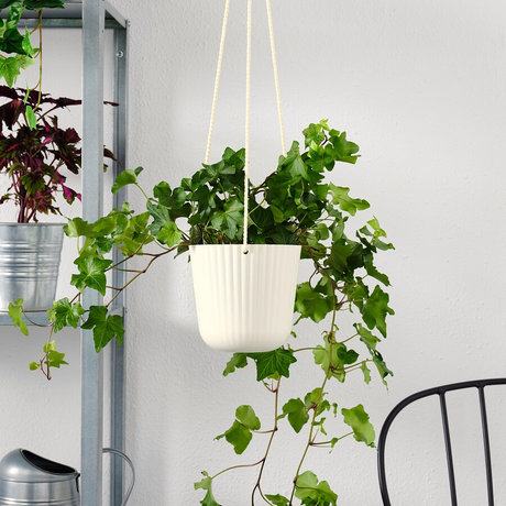 IKEA, APPELROS Hanging planter in/outdoor off-white 12 cm