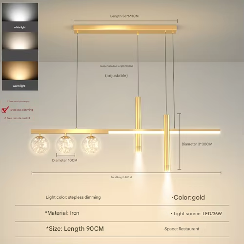 Chaze Calais, Dining Chandelier 90x100 cm