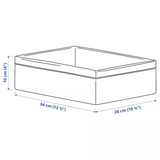 IKEA BAXNA organiser grey/white 26x34x10 cm