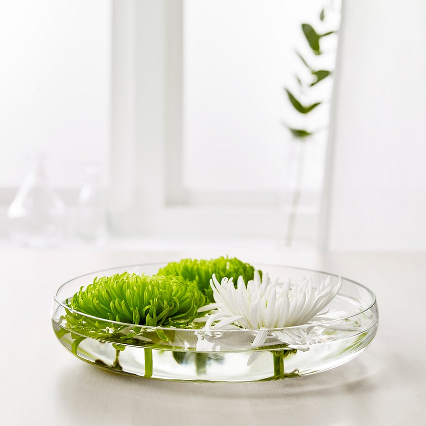 IKEA BERAKNA bowl clear glass 26 cm