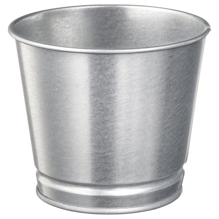 IKEA BINTJE Plant pot, Galvanized 9 cm