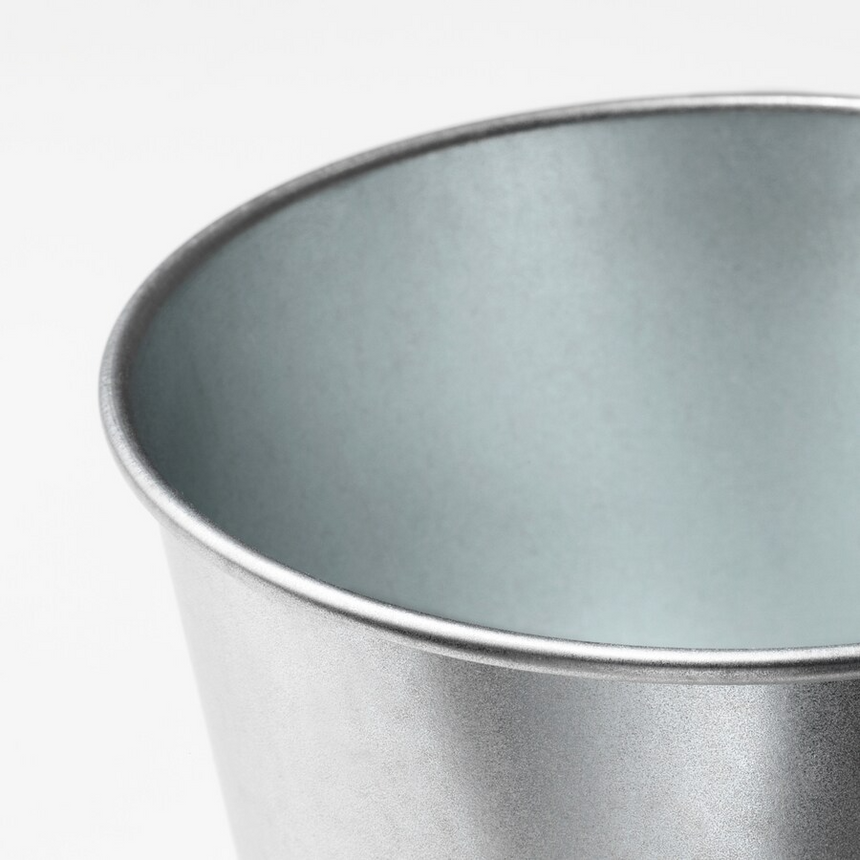 IKEA BINTJE Plant pot, Galvanized 9 cm