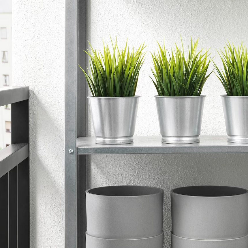 IKEA BINTJE Plant pot, Galvanized 9 cm