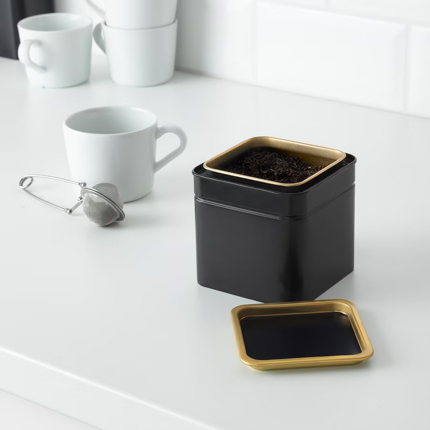 IKEA BLOMNING Coffee/tea tin, 10x10x10 cm