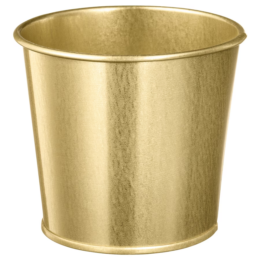 IKEA DAIDAI plant pot brass-colour 9 cm