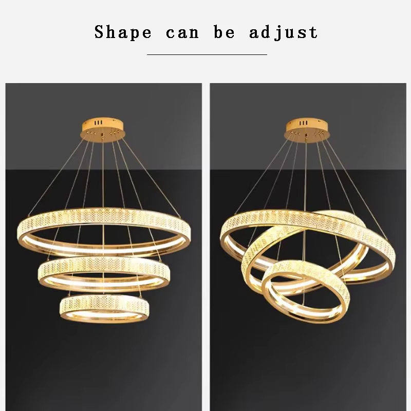 Chaze Rosendahl, Living Room Chandelier 40+60+80x150 cm