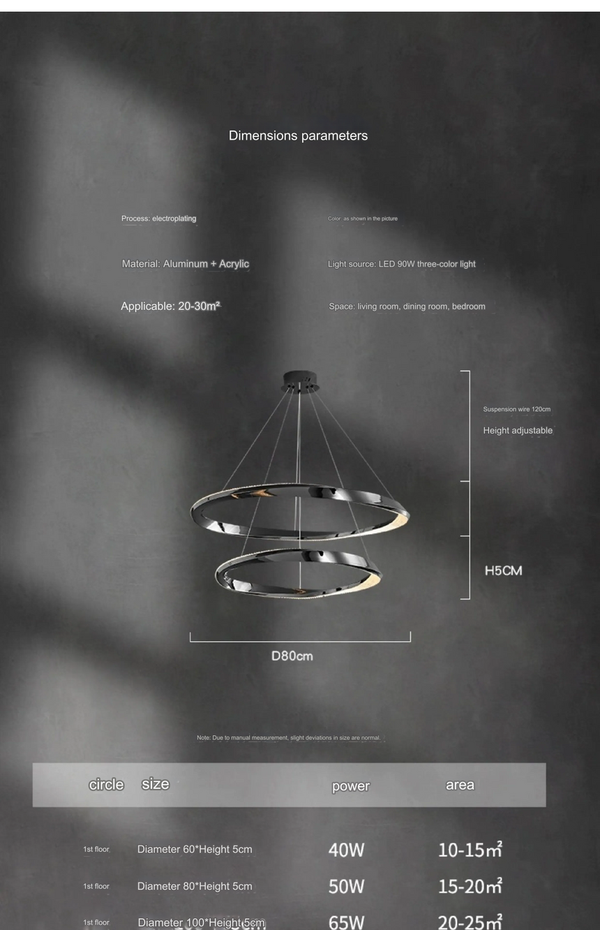 Chaze Santorini, Living Room Chandelier 60x80 cm