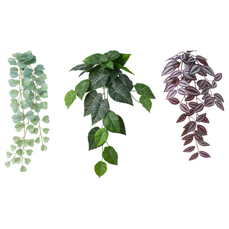 IKEA FEJKA Artificial plant with wall holder, in/outdoor/green/lilac