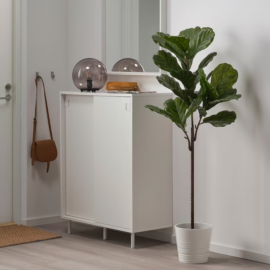 IKEA FEJKA Artificial potted plant, in/outdoor fiddle-leaf fig, 19 cm