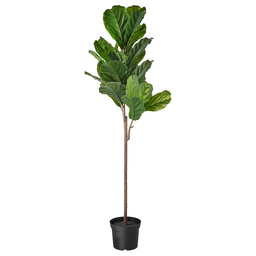 IKEA FEJKA Artificial potted plant, in/outdoor fiddle-leaf fig, 19 cm