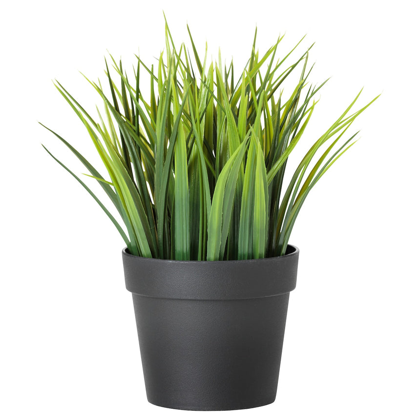 IKEA FEJKA Artificial potted plant, in/outdoor Grass 9 cm (Wheat Grass)