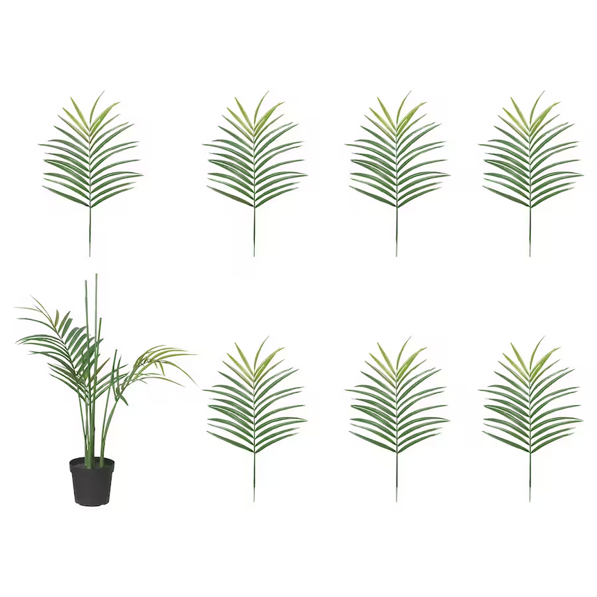 IKEA FEJKA Artificial potted plant, in/outdoor Kentia palm, 23 cm