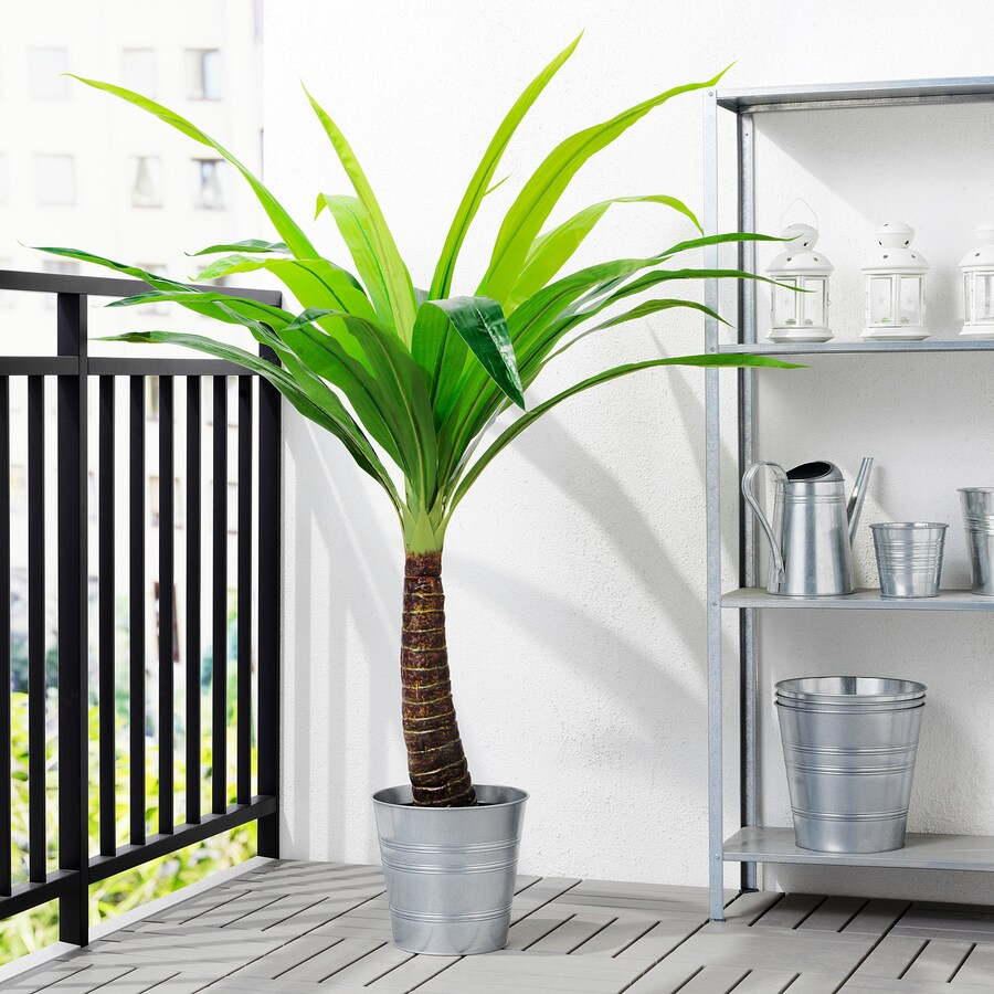 IKEA FEJKA Artificial potted plant, in/outdoor palm, 24 cm