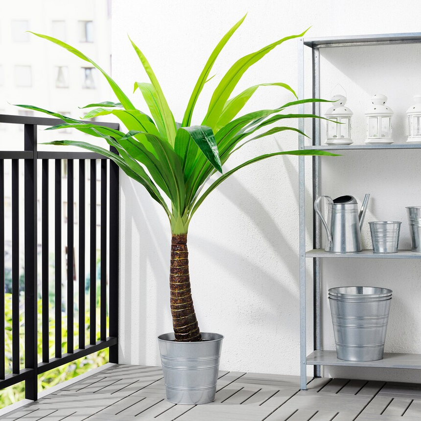 IKEA FEJKA Artificial potted plant, in/outdoor palm, 24 cm