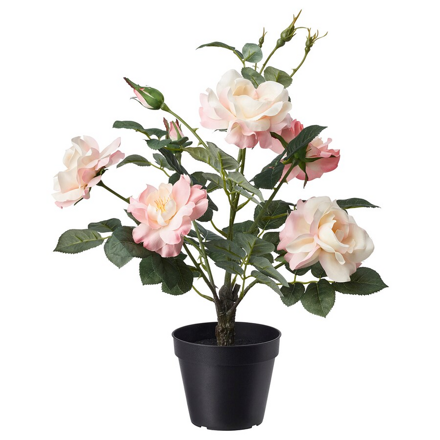 IKEA FEJKA Artificial potted plant, in/outdoor/Rose pink, 12 cm