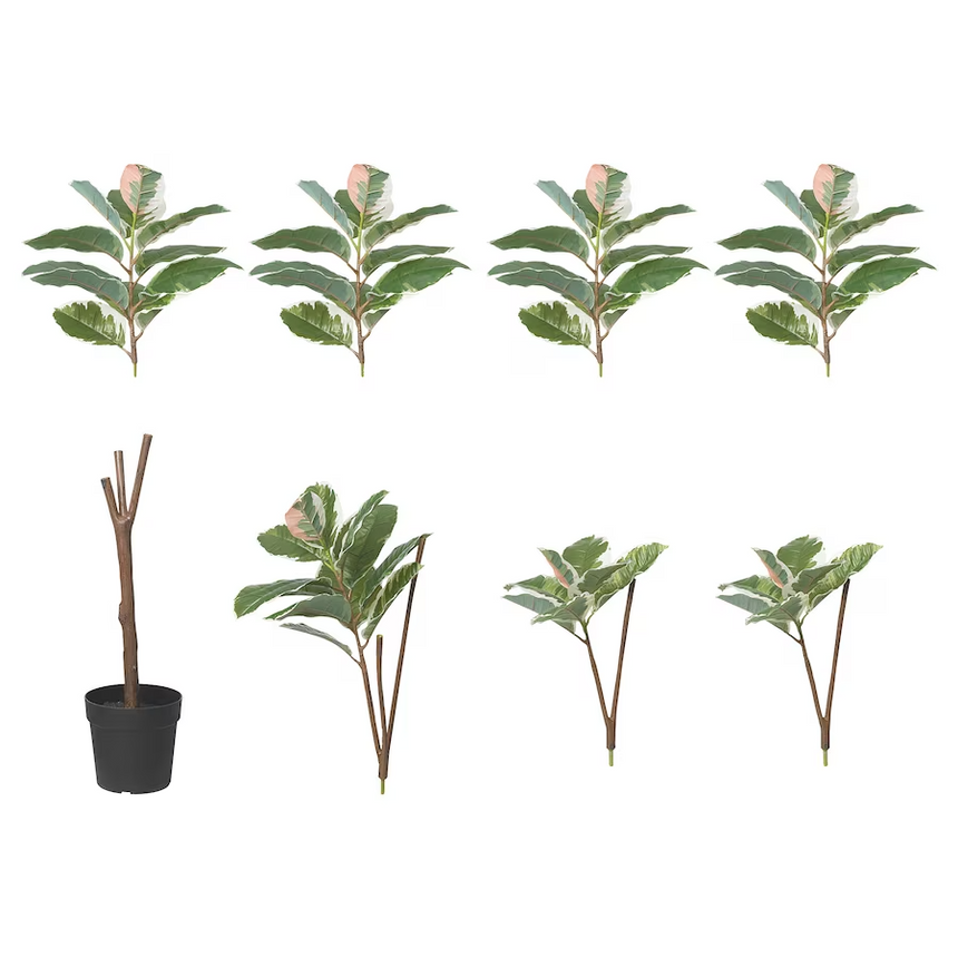 IKEA FEJKA Artificial potted plant, in/outdoor Rubber plant, 23 cm