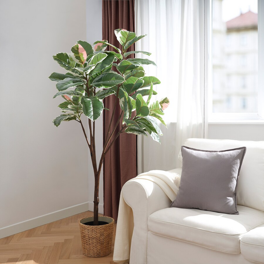 IKEA FEJKA Artificial potted plant, in/outdoor Rubber plant, 23 cm