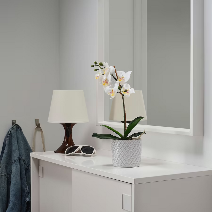 IKEA FEJKA Artificial potted plant, Orchid white, 9 cm